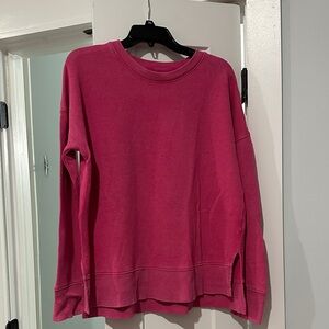 Time and Tru Bright Pink Crewneck Sweatshirt